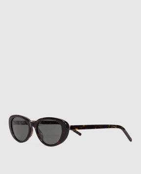 Saint Laurent Сонцезахисні окуляри M154 з ефектом черепахового панцира 843069Y9956
