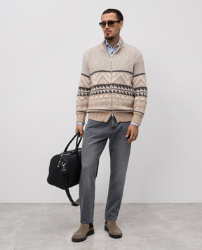 Brunello Cucinelli Сірі джинси з патче логотипа M240PO1090