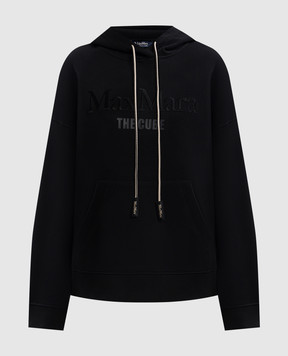 Max Mara Черные худи AGATA с вышивкой логотипа AGATA