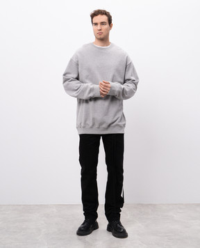 Ann Demeulemeester Чорні джинси Gill з брендовими стрічками B0010314FA038