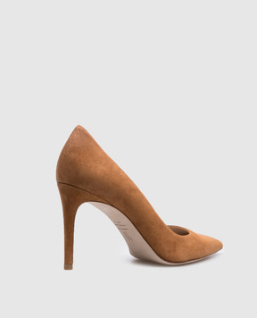Stuart Weitzman Коричневые замшевые туфли STUART POWER 85 SJ948