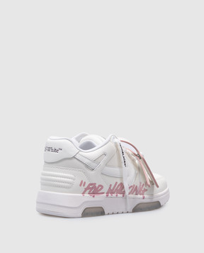 Off-White Білі шкіряні кросівки Out Of Office OWIA259C99LEA019