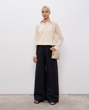 The Row Черные брюки Bellana из шелка 8893W3952