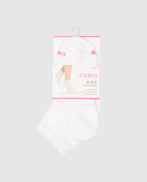 RiminiVeste Детский набор белых носков Jadea с логотипом. DCZJB786