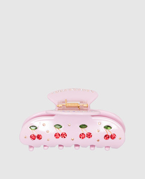 Emi Jay Рожевий затискач для волосся Sweetheart з кристалами Swarovski PINKCHERRYPIE