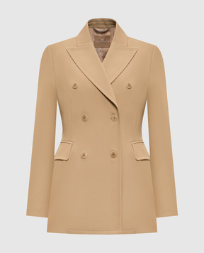 Ermanno Scervino Бежевый двубортный жакет D466I322EGK