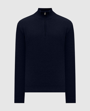 Woolrich Синий свитер с шерстью и кашемиром CFWOKN2024MRUF5032