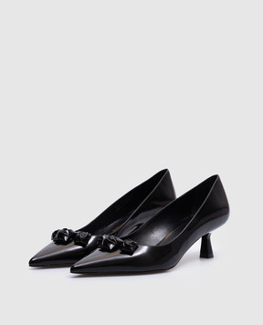 Stuart Weitzman Черные кожаные туфли STUART ROSIE 50 SK165