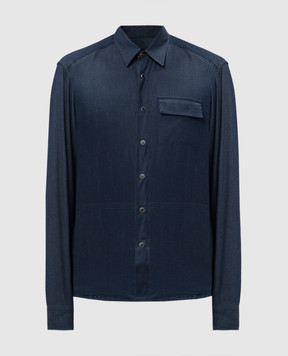 Kiton Синяя рубашка UMCBUBAH0922