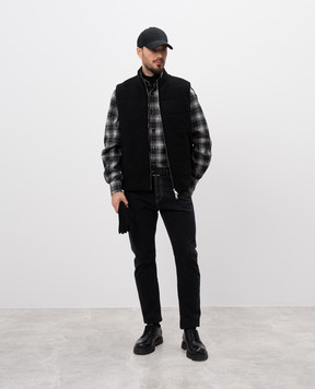 Cashmere&Whiskey Черный двусторонний жилет из кашемира GM0091340477