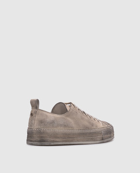 Ann Demeulemeester Бежевые замшевые кеды Nono с винтажным эффектом B0012588LT147