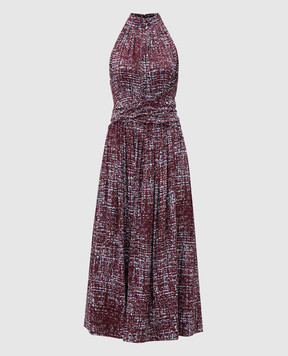 PROENZA SCHOULER Бордова сукня міді Lola R2513022BYP137