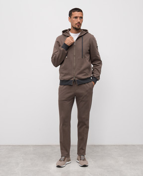 Peserico Коричневая спортивная куртка с логотипом R57011J00081D