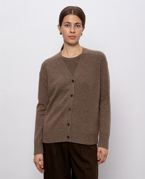 Max Mara Коричневий кардиган CEDRO з вовни та кашеміру CEDRO