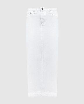 WARDROBE.NYC Белая джинсовая юбка с патчем логотипа W2097PC