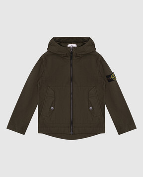 Stone Island Детская зеленая куртка с патчем логотипа K1S164100006S000114