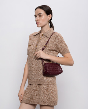 Bottega Veneta Бордова шкіряна сумка Concert 794258VCPP1