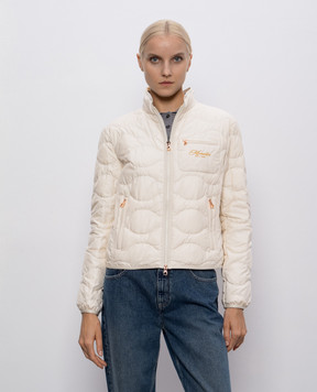 Moncler Бежевая пуховая куртка Tegea K20931A00037598E0