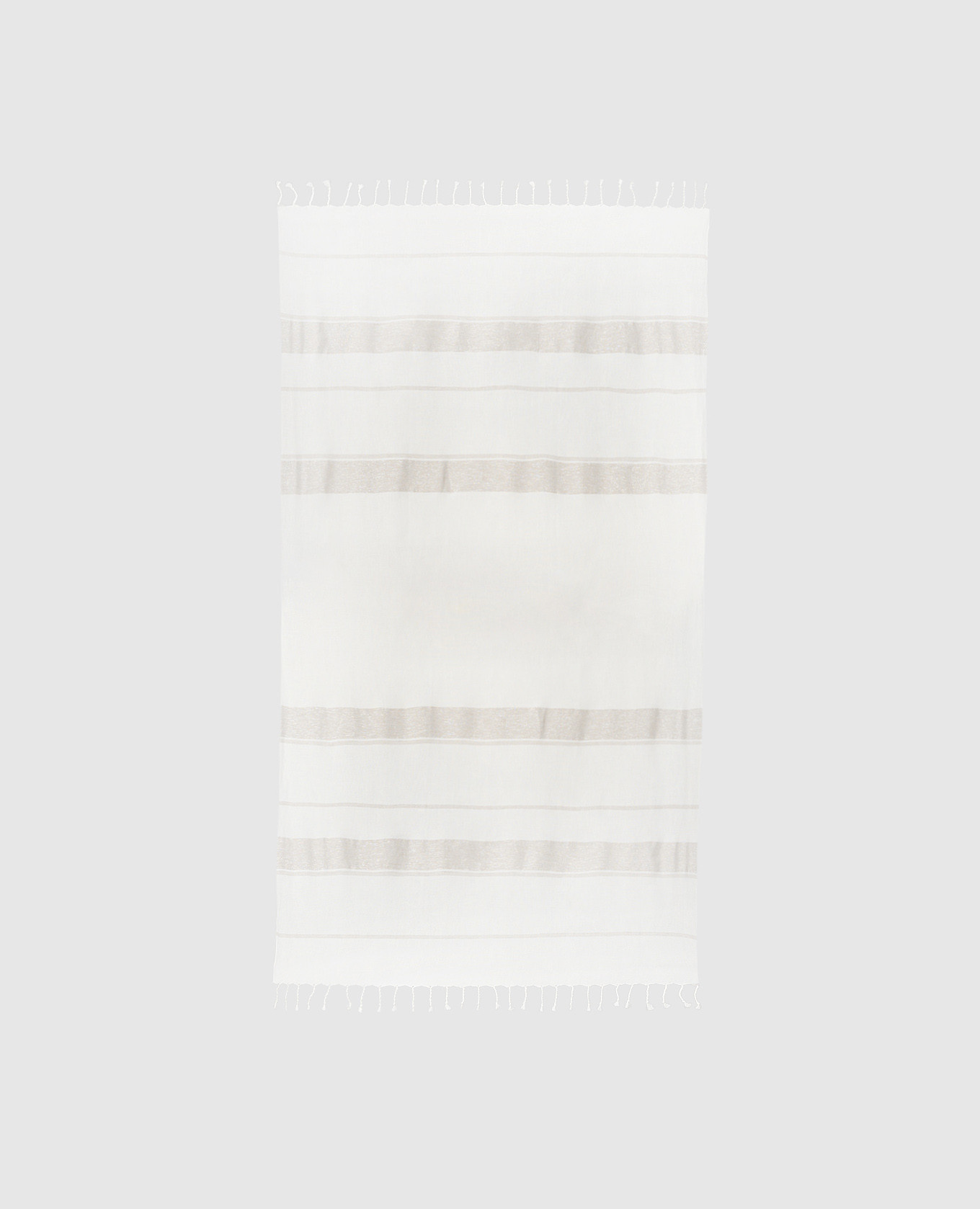White linen plaid with lurex