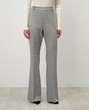 Ermanno Scervino Сірі штани кльош з вовною D456P317JBG