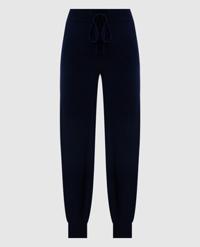 Twinset Синие джогеры с шерстью и кашемиром 252TT3352