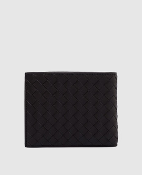 Bottega Veneta Коричневый кожаный портмоне с плетением Intrecciato Piccolo 805654V4LQ2