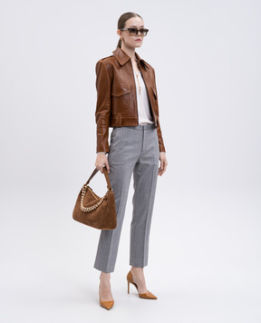 Twinset Біла блуза з ланцюжком 252TP2291