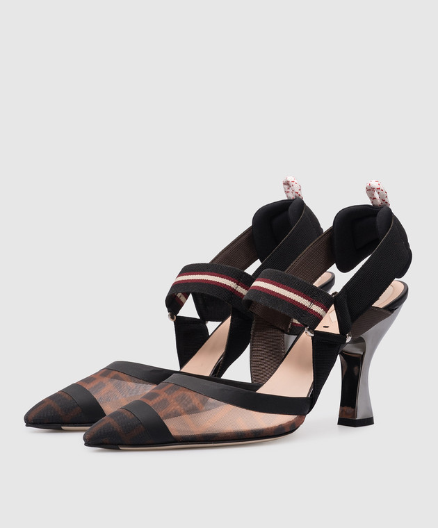 Fendi - Комбинированные слингбеки Colibri SHOES купить в Symbol