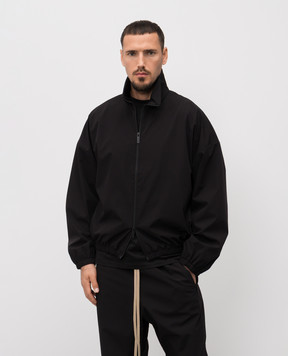 Fear of God Черная ветровка с нашивкой логотипа FG25FW32327PON
