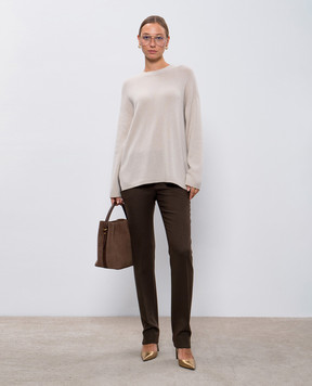 Allude Бежевый джемпер из кашемира 24511150