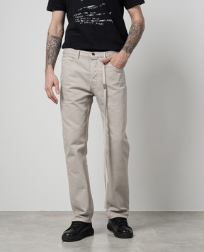 Ann Demeulemeester Серые джинсы Govaart 2401MTR42DFA038
