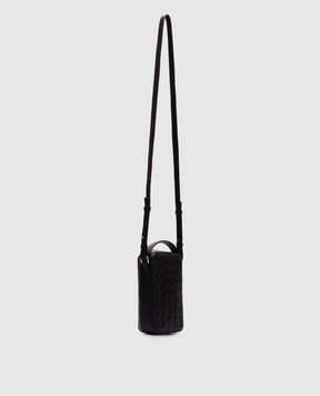 Bottega Veneta Чорна шкіряна сумка Getaway з плетінням 826829V2HL0