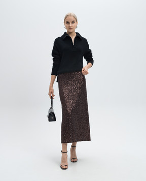 Allude Чорний светр з вовни та кашеміру 24517644