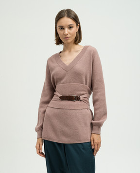 Brunello Cucinelli Розовый свитер из кашемира M12164302