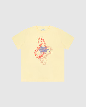 Etro Детская желтая футболка с вышивкой логотипа. GV8B01Z23771216