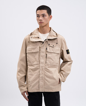 Stone Island Бежева куртка з патчем логотипа K2S15Q100012S0240