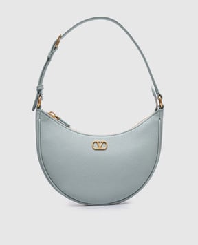 Valentino Зеленая кожаная сумка с металлической эмблемой VLogo Signature 6W2P0AK3SNP