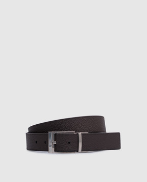 Bally Двухсторонний кожаный ремень Midnight с логотипом. MBB02LVT484