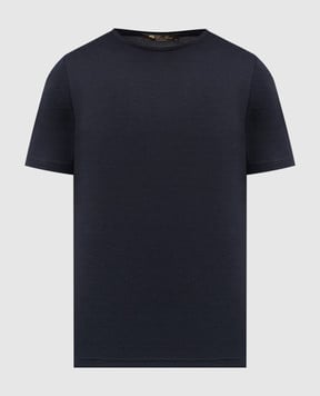 Loro Piana Синя футболка Levo з шовком FAF6128