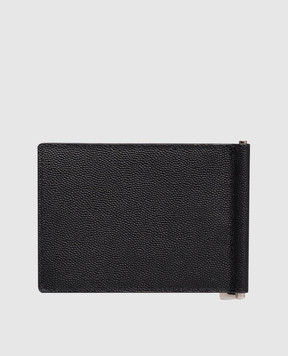 Saint Laurent Черный кожаный портмоне с принтом логотипа 378005BTY0N