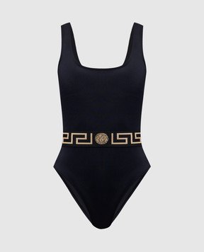 Versace Чорний купальник Greca 1003204A232185
