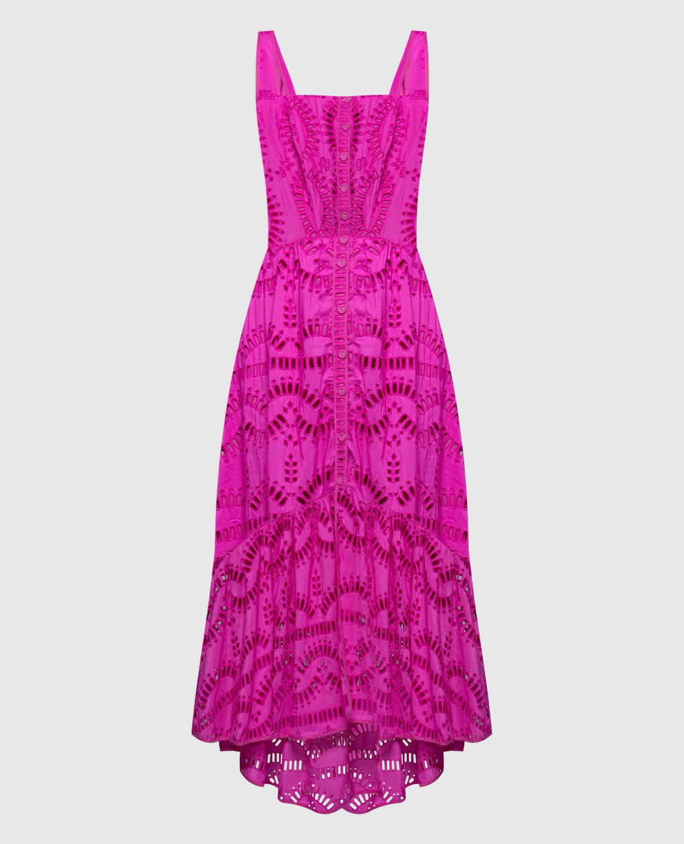 Розовое платье Nyssi с вышивкой бродери