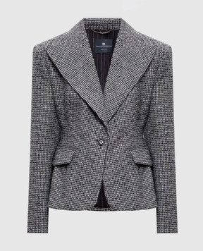 Ermanno Scervino Жакет з вовною у візерунок D476I714WGO