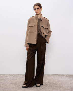 Max Mara Коричневий кардиган CEDRO з вовни та кашеміру CEDRO