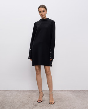 Max Mara Sportmax Черное платье LEGUME из шелка LEGUME