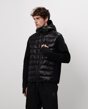 Moncler Grenoble Черная пуховая куртка с логотипом. J20979B00012C9043
