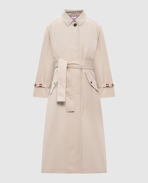 Thom Browne Бежевий тренч FOC597A06111