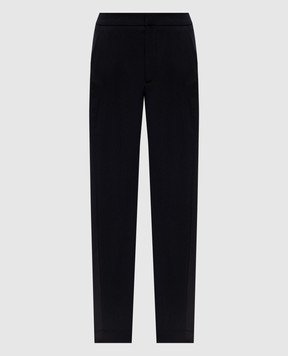 Balmain Чорні штани з вовни FF1PM045ME54