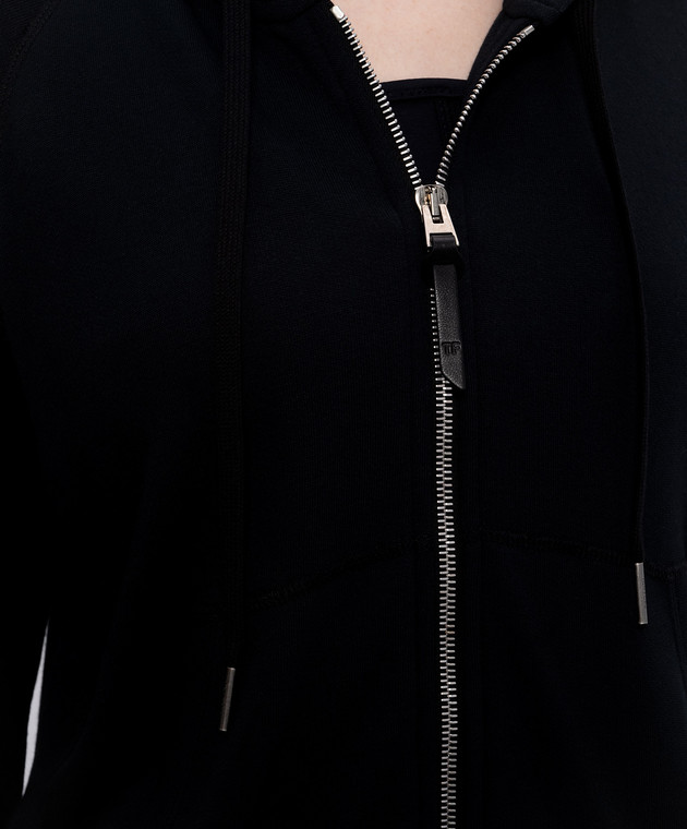 Tom Ford Черная спортивная куртка с логотипом FLJ064JEX141 изображение 5
