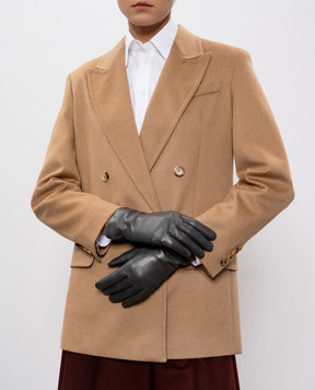 Sermoneta Gloves Сірі шкіряні рукавички 3042BT